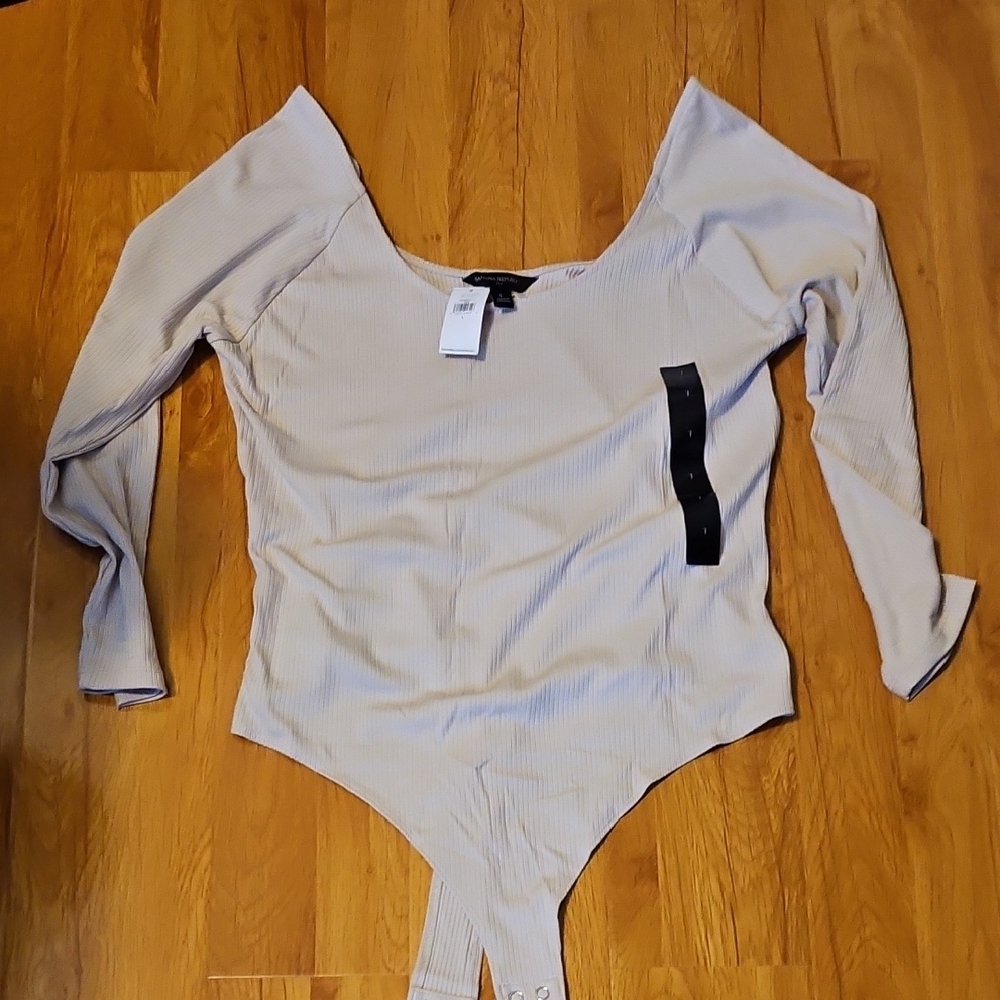 Banana Republic Cream Ribbed Top